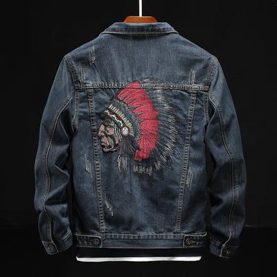 Mens Denim Jacket with Design