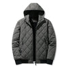 Men's Hooded Quilted Bomber Jacket